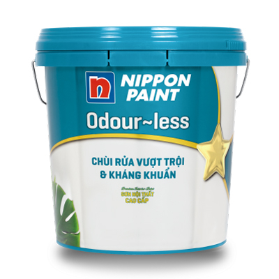 Sơn Nippon Odour-less Chùi Rửa Vượt Trội & Kháng Khuẩn (18L )